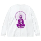 『Nothing Is Real』-- IN SUZURIの只管打坐h.t.　紫 Big Long Sleeve T-Shirt