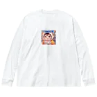 MIYAMIの「ほっぺたん」シリーズ（またこんどな！）　 Big Long Sleeve T-Shirt