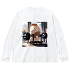 mofu gymのワントレ🐶 Big Long Sleeve T-Shirt