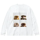 mojojojoの4匹の証明写真 Big Long Sleeve T-Shirt