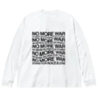 NoMoreWarの反戦｜NO MORE WAR［ゆがみあり］ Big Long Sleeve T-Shirt