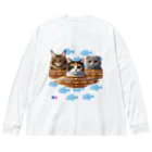 かなえーるの猫パトロール隊 Big Long Sleeve T-Shirt