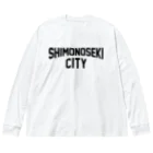 JIMOTOE Wear Local Japanの下関市 SHIMONOSEKI CITY Big Long Sleeve T-Shirt