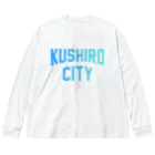 JIMOTOE Wear Local Japanの釧路市 KUSHIRO CITY Big Long Sleeve T-Shirt
