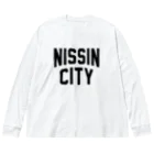 JIMOTOE Wear Local Japanの日進市 NISSIN CITY Big Long Sleeve T-Shirt