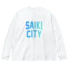 JIMOTOE Wear Local Japanの佐伯市 SAIKI CITY Big Long Sleeve T-Shirt