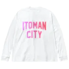 JIMOTOE Wear Local Japanの糸満市 ITOMAN CITY Big Long Sleeve T-Shirt
