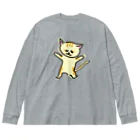 akane_art（茜音工房）の踊るスナネコ Big Long Sleeve T-Shirt