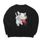 LONESOME TYPE ススのインビジブル犬🐕 Big Crew Neck Sweatshirt
