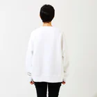 三好愛のおなかいたいとき Big Crew Neck Sweatshirt :model wear (back)