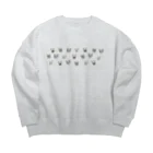 noe_to_meg (ノエとめぐ)のブヒがいっぱい Big Crew Neck Sweatshirt