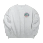 Gun Bat Tel （ガンバッテル）の初夢　めでたいね Big Crew Neck Sweatshirt