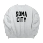 JIMOTOE Wear Local Japanの相馬市 SOMA CITY Big Crew Neck Sweatshirt