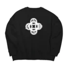 『Nothing Is Real』-- IN SUZURIの吾唯足知(われただたりるをしる)・白マークのみ Big Crew Neck Sweatshirt