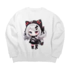 hal0040のオッドアイのシロナちゃん Big Crew Neck Sweatshirt