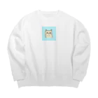 日常のふてくされたネコくん(水色) Big Crew Neck Sweatshirt
