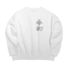 リスウサギの令和んこ② Big Crew Neck Sweatshirt