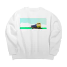 Danke Shoot Coffeeの田園を走る Big Crew Neck Sweatshirt