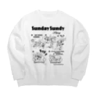 SUNDAYS GRAPHICSのSUNDAY SUNDY STORY Big Crew Neck Sweatshirt