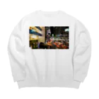 漣帽商店の渋谷の夜景 Big Crew Neck Sweatshirt