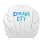 JIMOTOE Wear Local Japanの市川市 ICHIKAWA CITY Big Crew Neck Sweatshirt