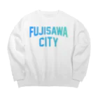 JIMOTOE Wear Local Japanの藤沢市 FUJISAWA CITY Big Crew Neck Sweatshirt
