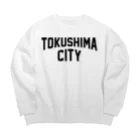 JIMOTOE Wear Local Japanの徳島市 TOKUSHIMA CITY Big Crew Neck Sweatshirt