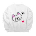 りいさくらんぼ🍒のラブリーにゃんこ！ Big Crew Neck Sweatshirt
