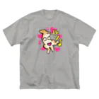 ぽちこのへそ天ルンルン Big T-Shirt