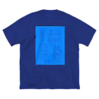mirinconixのアシモフのロボット3原則とロボットの落書き  セルリアンブルー Big T-Shirt