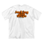 HOUSE DANCE MANIAのJACKING AND STEPS Double Print Big T-Shirt
