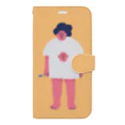 🍕のいい感じにこぼしちゃった人 Book-Style Smartphone Case