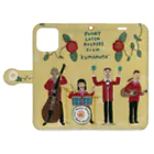 ふじみ屋 fujimi-ya のチョリート黒木＆ザ・ワサモンズ Book-Style Smartphone Case:Opened (outside)