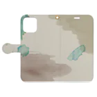 yananyokinyokiの霧雨の森 Book-Style Smartphone Case:Opened (outside)