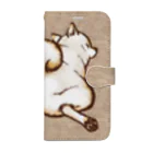 真希ナルセ（マキナル）の柴尻（白柴） Book-Style Smartphone Case