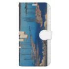 寿めでたや(ukiyoe)の歌川広重_東海道53次之内　江尻 三保遠望 Book-Style Smartphone Case