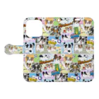 ケパ家のケパ家スマホ パピヨン手帳型 2 Book-Style Smartphone Case:Opened (outside)