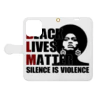 ジョーカーズファクトリー JOKERS FACTORYのBLM Book-Style Smartphone Case:Opened (outside)