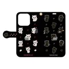 もじゃねこのもじゃねこ Book-Style Smartphone Case:Opened (outside)