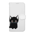 黒ねこまろんの雑貨屋さんの🐾黒猫マロンの関西弁•名言🐾 Book-Style Smartphone Case