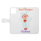 Lily bird（リリーバード）の流氷の天使クリオネ① Book-Style Smartphone Case:Opened (outside)