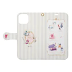 くちなしのcosmetic（M） Book-Style Smartphone Case:Opened (outside)