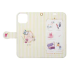 くちなしのNew cosmetic（M） Book-Style Smartphone Case:Opened (outside)