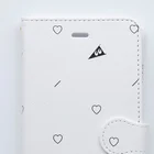 ヤママユ(ヤママユ・ペンギイナ)のピコアプテノディテス(よこ) Book-Style Smartphone Case :material(leather)