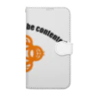 『Nothing Is Real』-- IN SUZURIの吾唯足知h.t.ショルダーアーチ橙・黒英語 Book-Style Smartphone Case