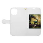 KOKAKORAのアパトサウルス Book-Style Smartphone Case:Opened (outside)