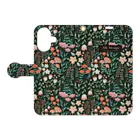 Ally DesignのAutumn(green)(ご購入前に必ず画像のご確認を！) Book-Style Smartphone Case:Opened (outside)