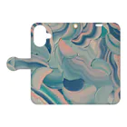 Yoshiki house 岡村芳樹の藤裏葉 Book-Style Smartphone Case:Opened (outside)