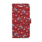 IZANAMI by Akane Yabushitaの【日本レトロ#25】ラーメン（パターン） Book-Style Smartphone Case