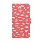 ホリゴメの絶滅した生き物 古生代〜新生代 アカ Book-Style Smartphone Case